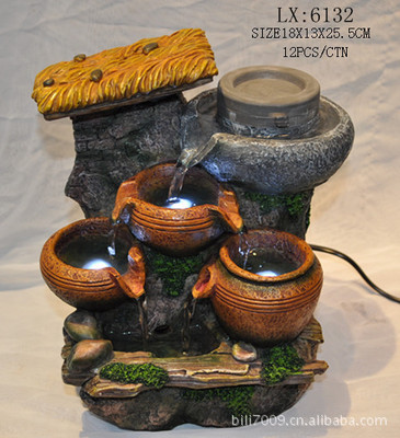 【LX5201 可爱小熊,树脂喷泉工艺品盆景加湿器摆设】价格,厂家,图片,塑料、树脂工艺品,义乌市利星装饰品商行-